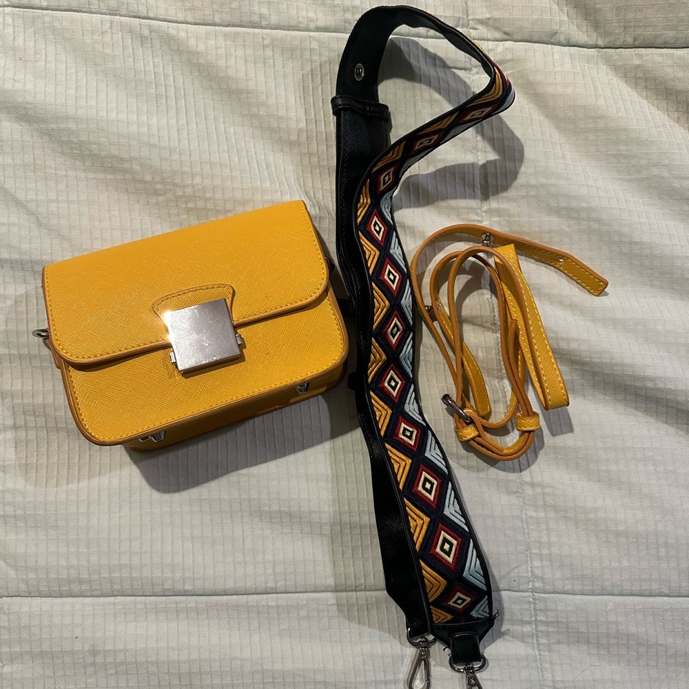 Zara Yellow Crossbody Bag